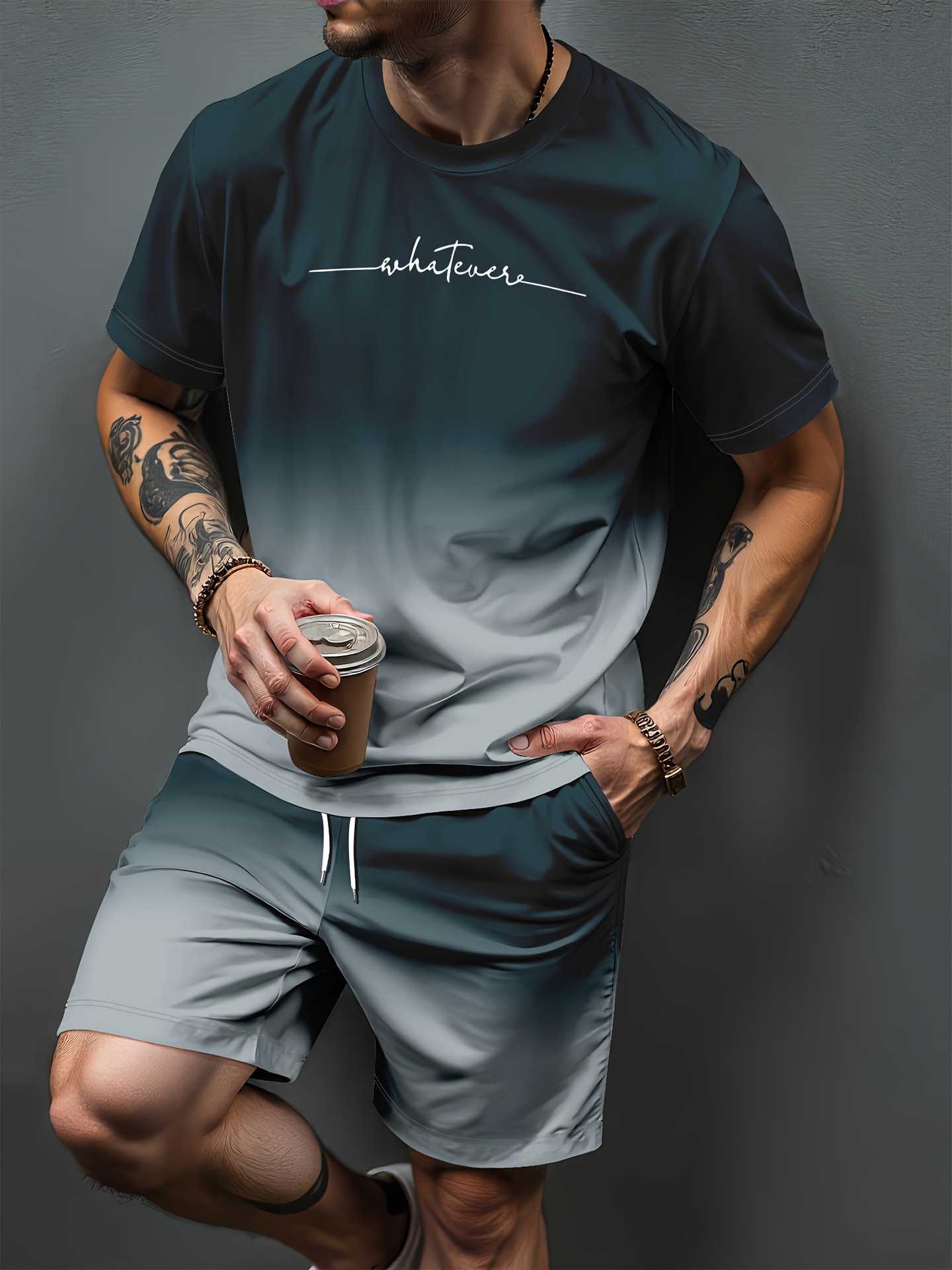 Summer Alt Clothing - Ensemble de survêtements décontractés pour hommes