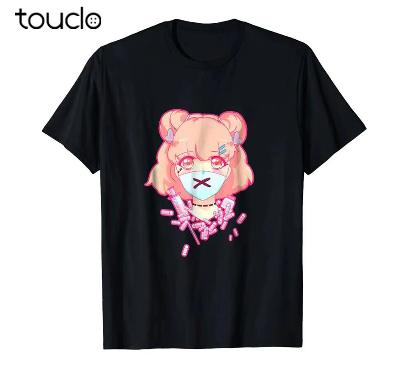 Summer Clothing Brands - T-shirt Homme Pastel Menhera Anime Pills