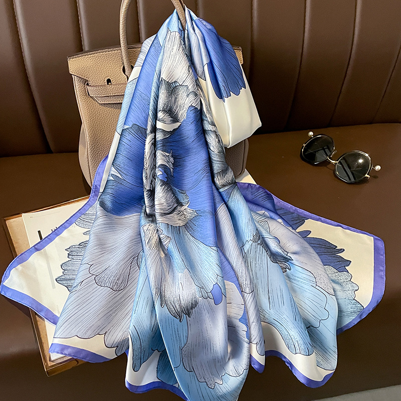 Summer Clothing Hijab - Foulard en soie de luxe espagnol,