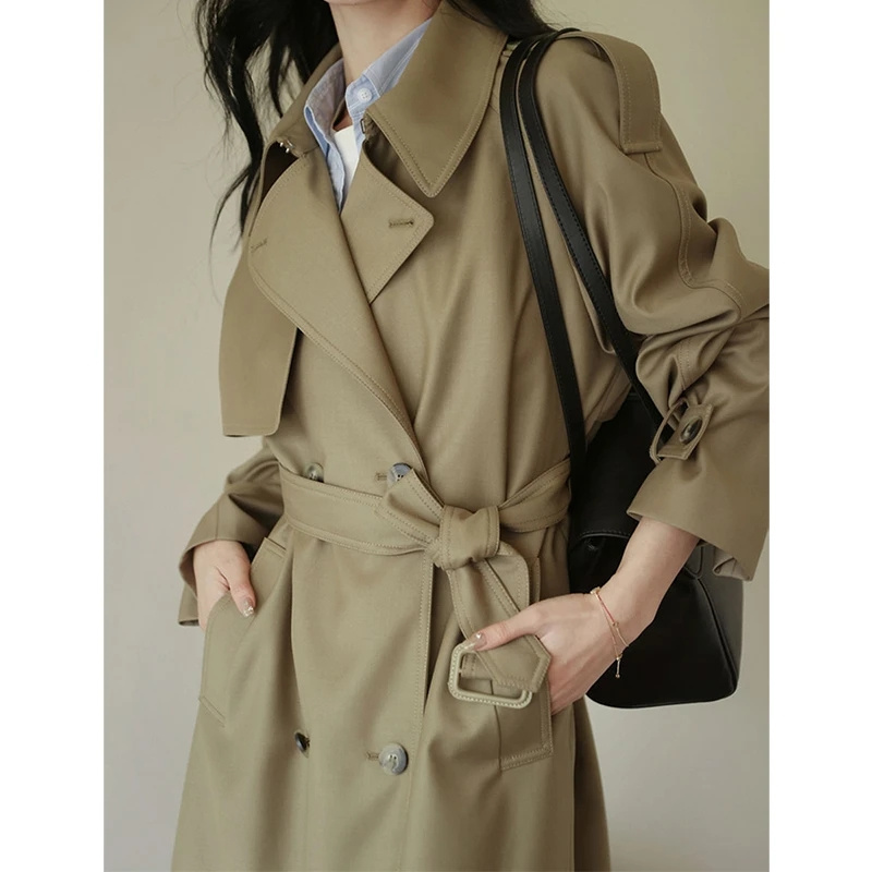 Summer Clothing Women Over 50 - Trench-Coat pour femme, vêtement ample, mi-long,