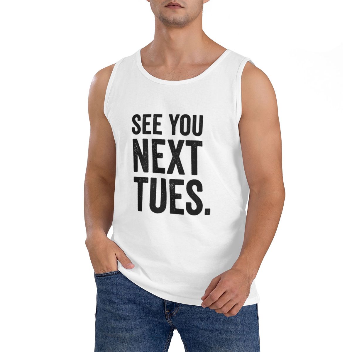 Summer Clothing Next - T-shirt sans manches 100 % coton