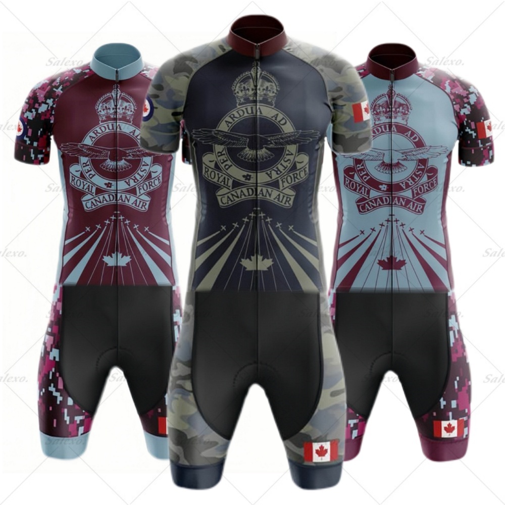 Summer Clothing Canada - Canada camouflage combinaison hommes Triathlon équipe