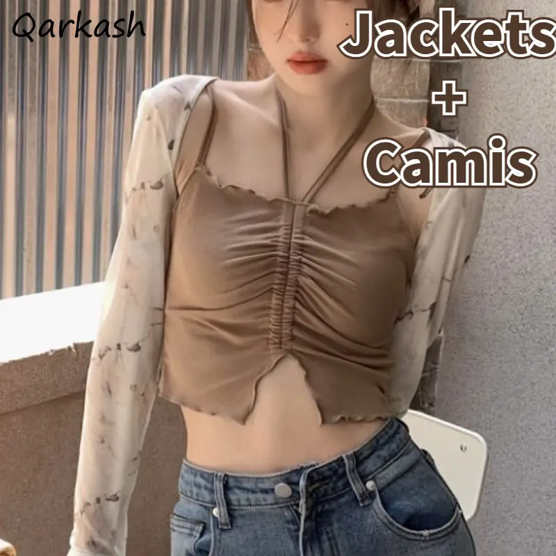 Summer Clothing Young Women - Ensemble de Streetwear Vintage Transparent pour