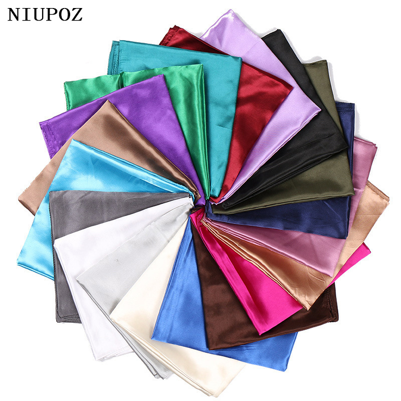 Summer Clothing Hijab - Écharpe carrée en Imitation soie pour