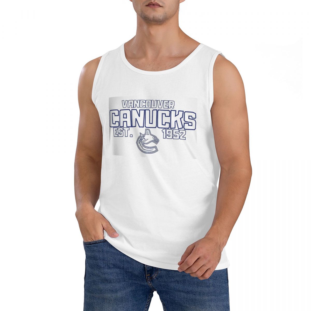 Summer Clothing Canada - T-shirt sans manches 100% coton Vancouver