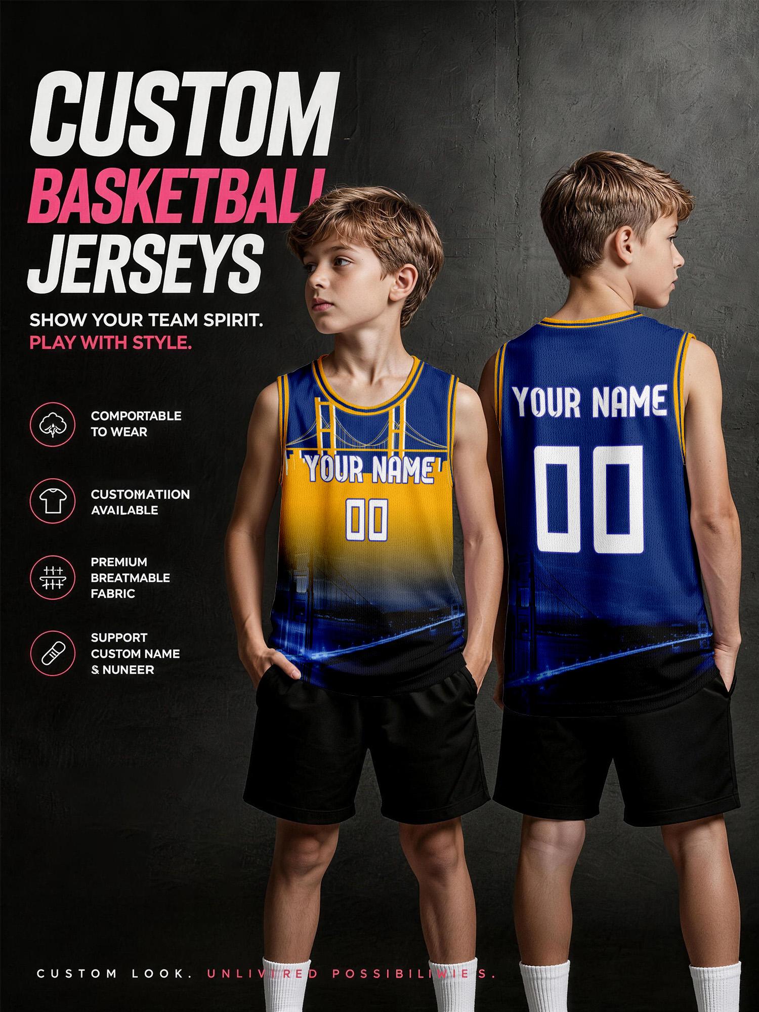 Tank Top Breathable - Ensemble de maillots de basket-ball personnalisés