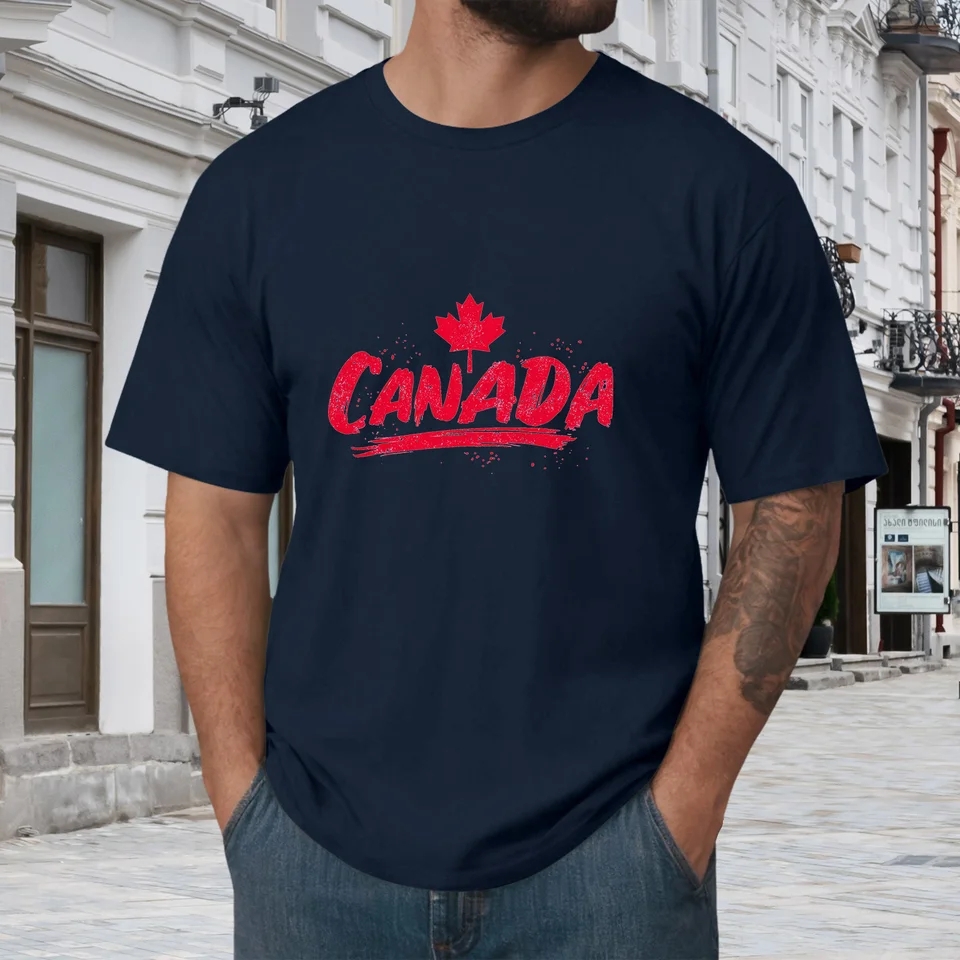 Summer Clothing Canada - T-shirts pour hommes à motif feuilles