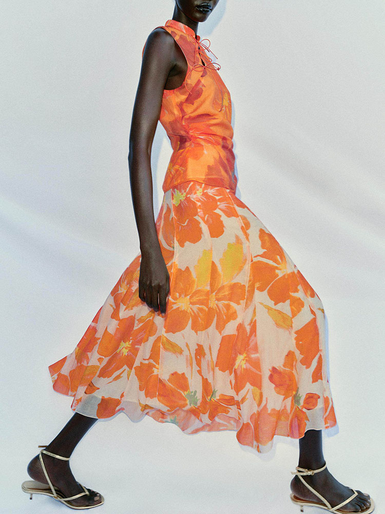 Haut sans manches et jupe à co - Summer Clothing Looks avis et prix