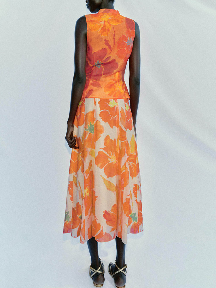 Haut sans manches et jupe à co - Summer Clothing Looks avis et prix