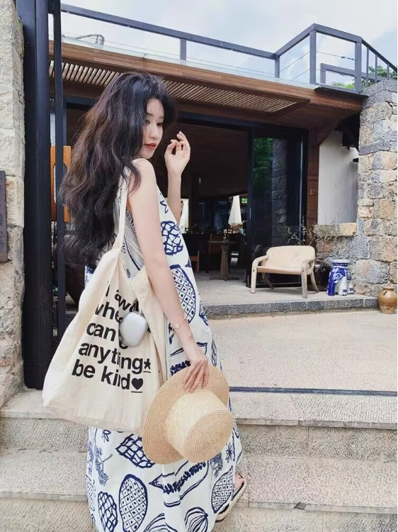 Robe d'été ample sans manches  - Summer Clothing Tagline avis et prix