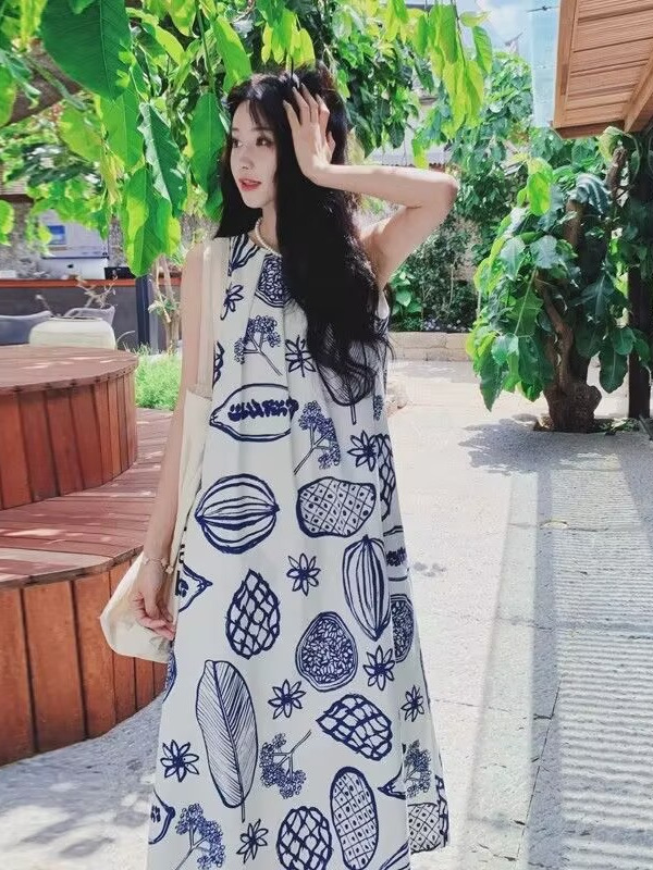 Robe d'été ample sans manches  - Summer Clothing Tagline avis et prix