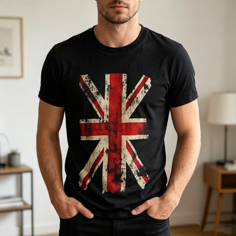 T-shirt graphique Union Jack,  - Summer Clothing Uk avis et prix