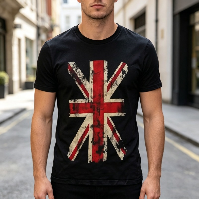 T-shirt graphique Union Jack,  - Summer Clothing Uk avis et prix