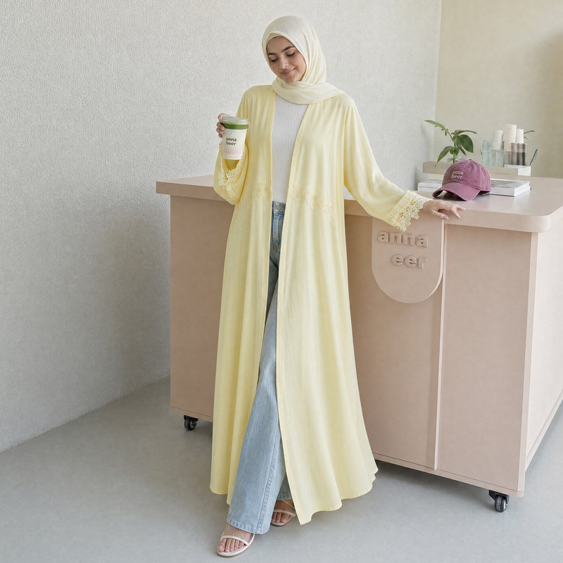 Robe Abaya Musulmane Brodée à  - Summer Clothing Hijab avis et prix
