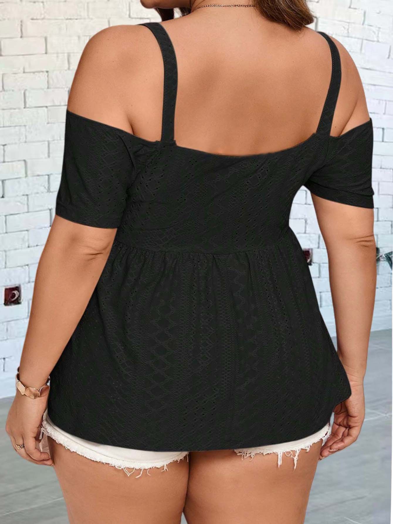 Gilet élégant à épaules dénudé - Summer Clothing Plus Size Women avis et prix