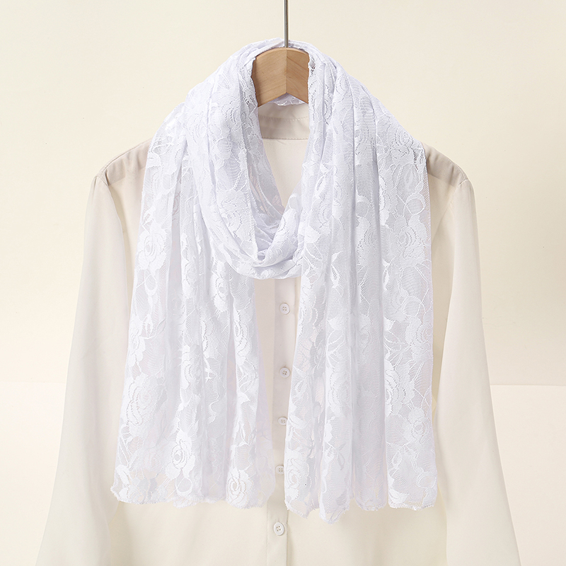 Écharpe en dentelle rose pour  - Summer Clothing Hijab avis et prix