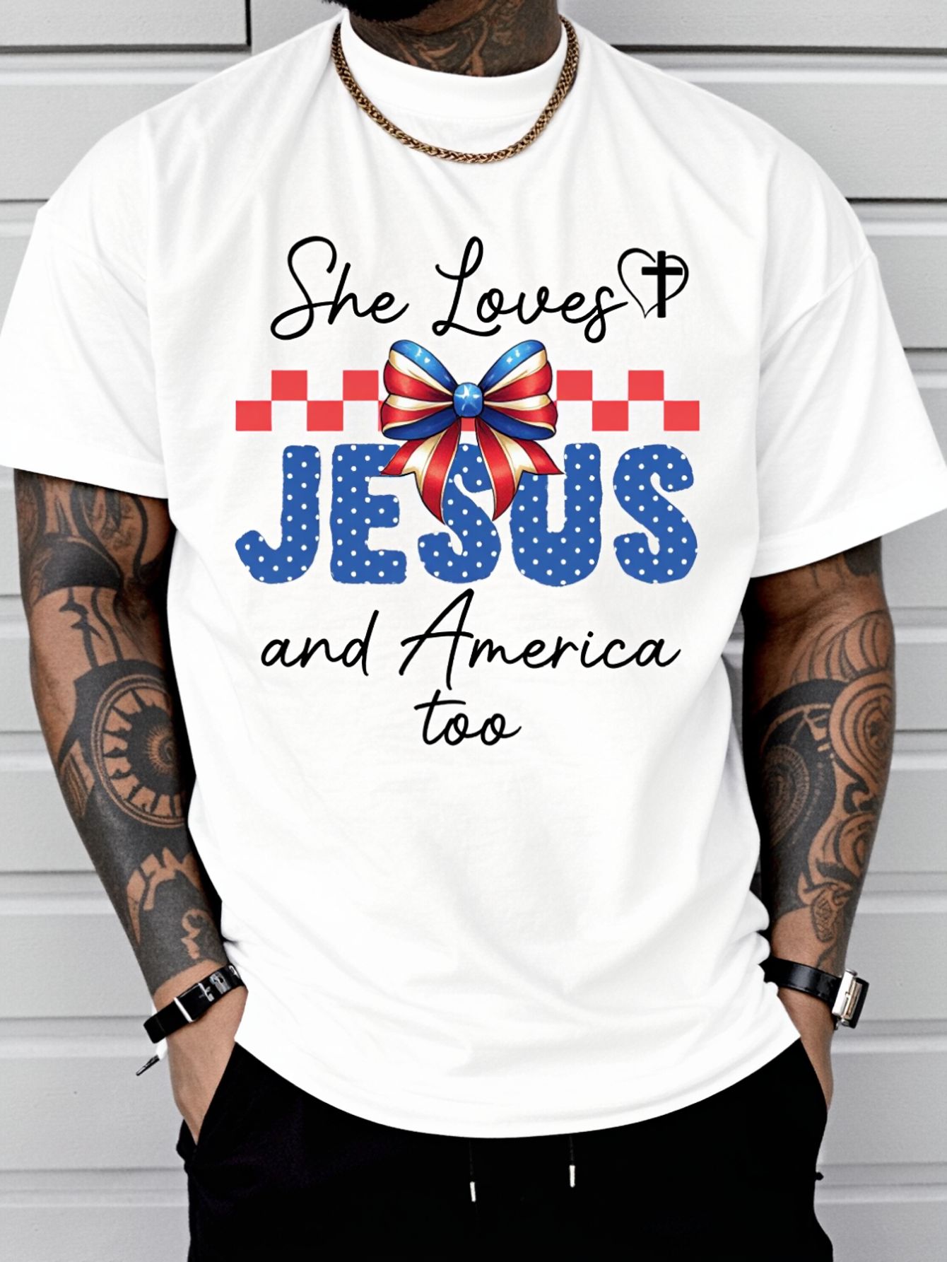 T-shirt imprimé « She Loves Je - Summer Clothing Not Shein avis et prix