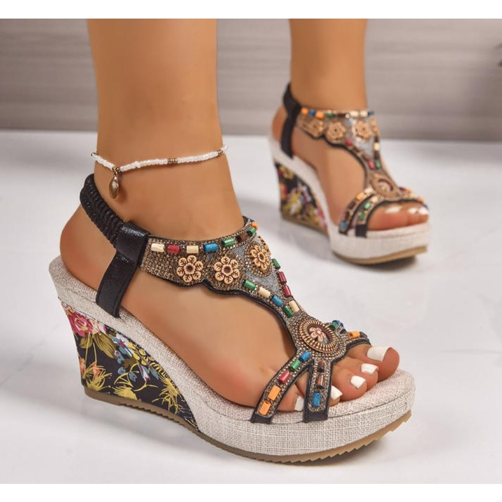 Nouvelles sandales compensées  - Summer Clothing Plus Size Women avis et prix