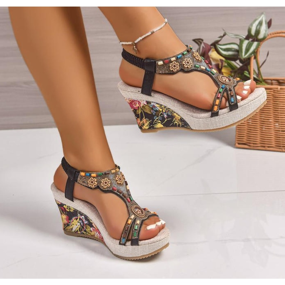 Nouvelles sandales compensées  - Summer Clothing Plus Size Women avis et prix