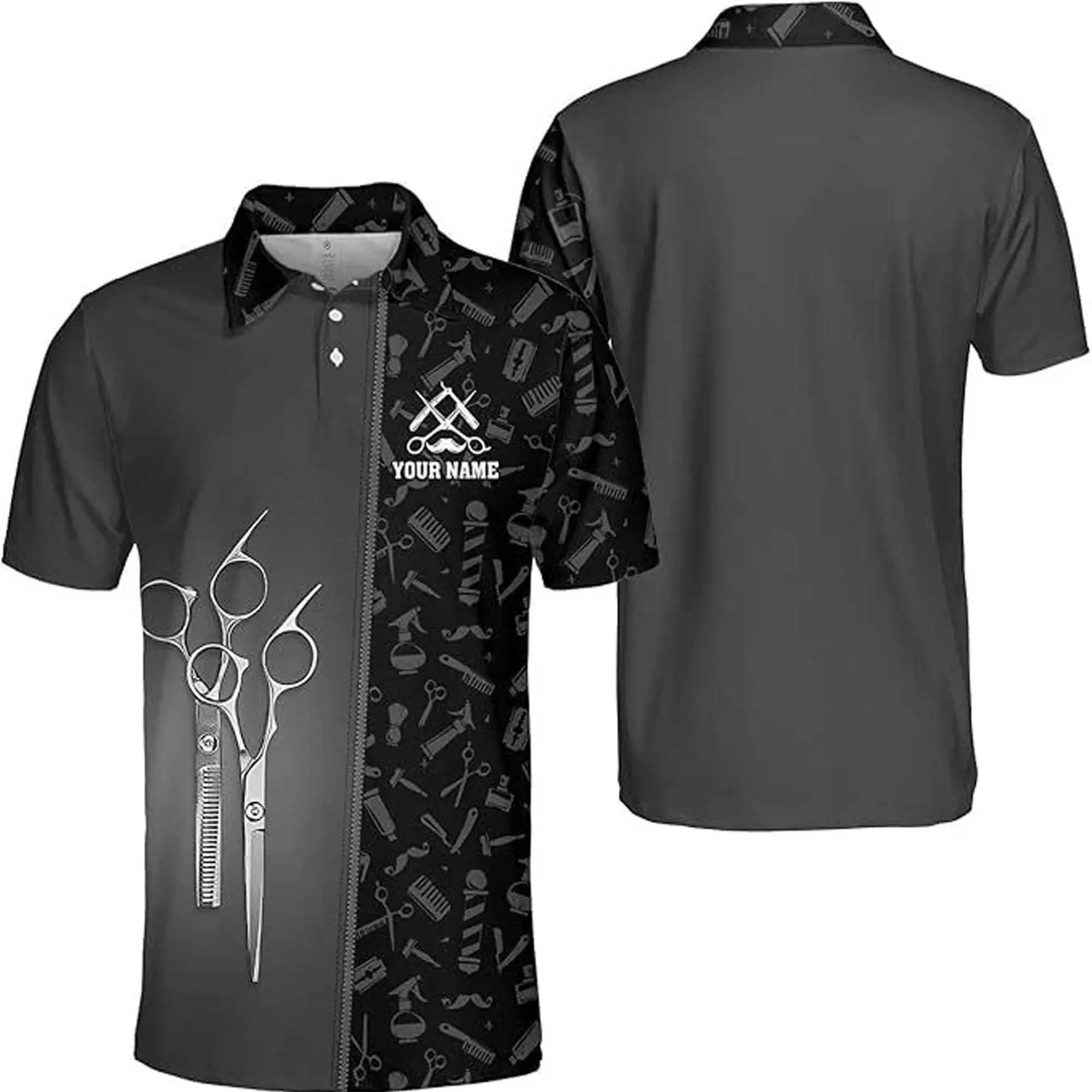 Polo de barbier à manches cour - Summer Clothing Names avis et prix
