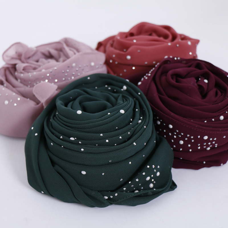 Nouveau plaine diamant perles  - Summer Clothing Hijab avis et prix