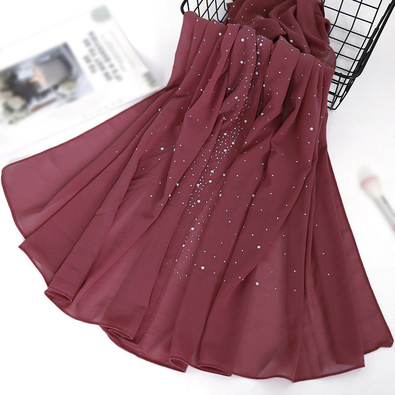 Nouveau plaine diamant perles  - Summer Clothing Hijab avis et prix