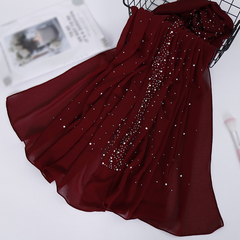 Nouveau plaine diamant perles  - Summer Clothing Hijab avis et prix