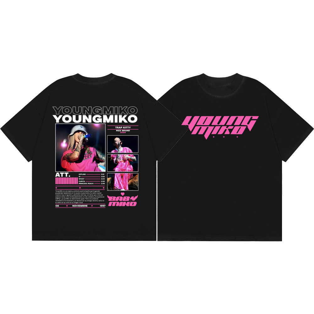 T-shirt de rappeur Young Miko  - Summer Clothing Young Women avis et prix