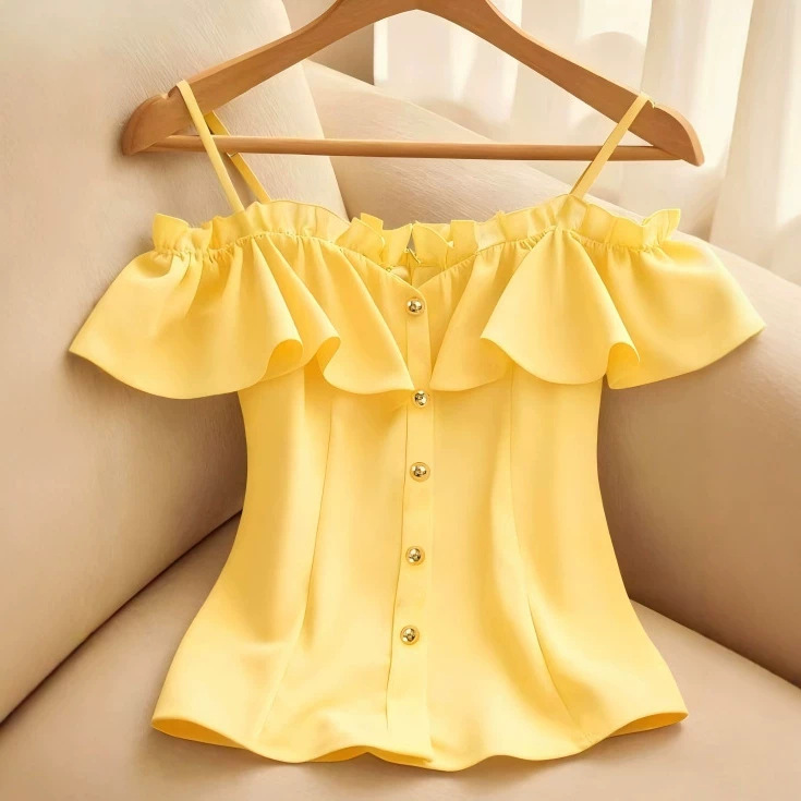 Chemisier coréen chic pour fem - Summer Clothing Looks avis et prix