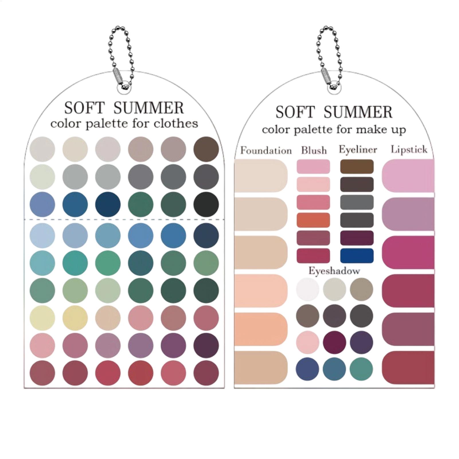 2 cartes d'échantillons de cou - Summer Clothing Guide avis et prix