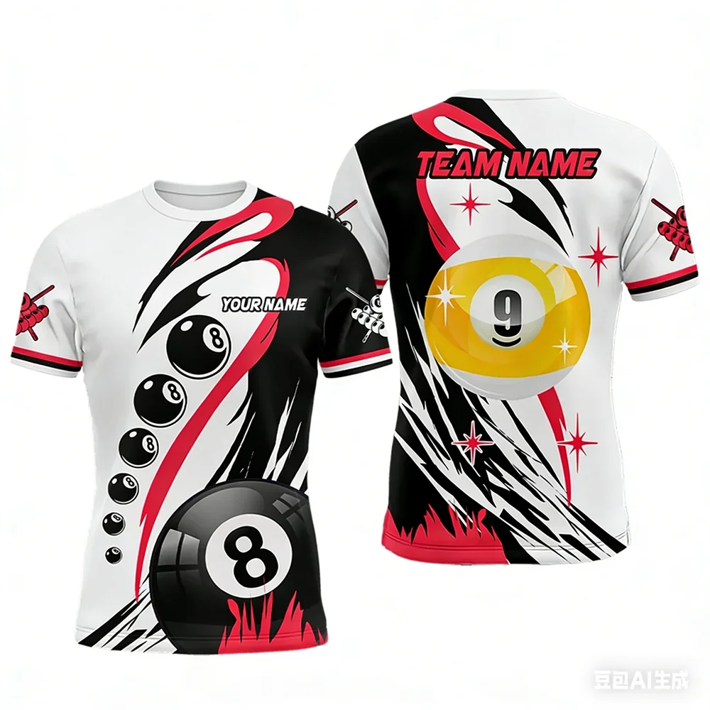 T-shirt de sport de billard te - Summer Clothing Names avis et prix
