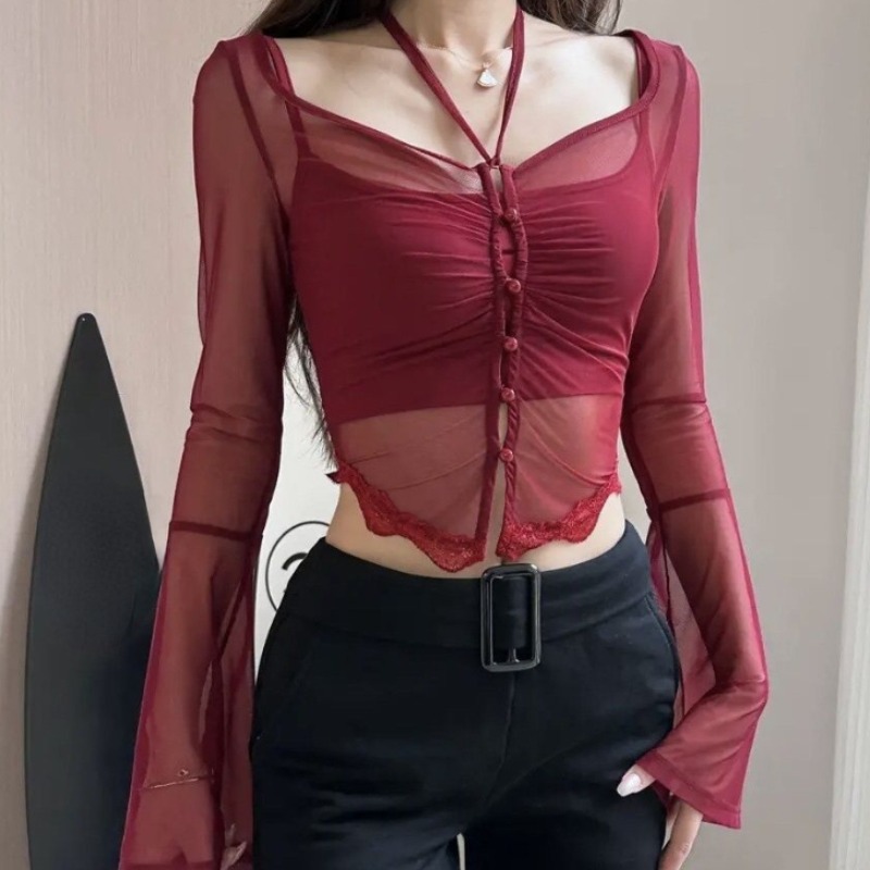 T-shirts transparents pour fem - Summer Clothing Young Women avis et prix