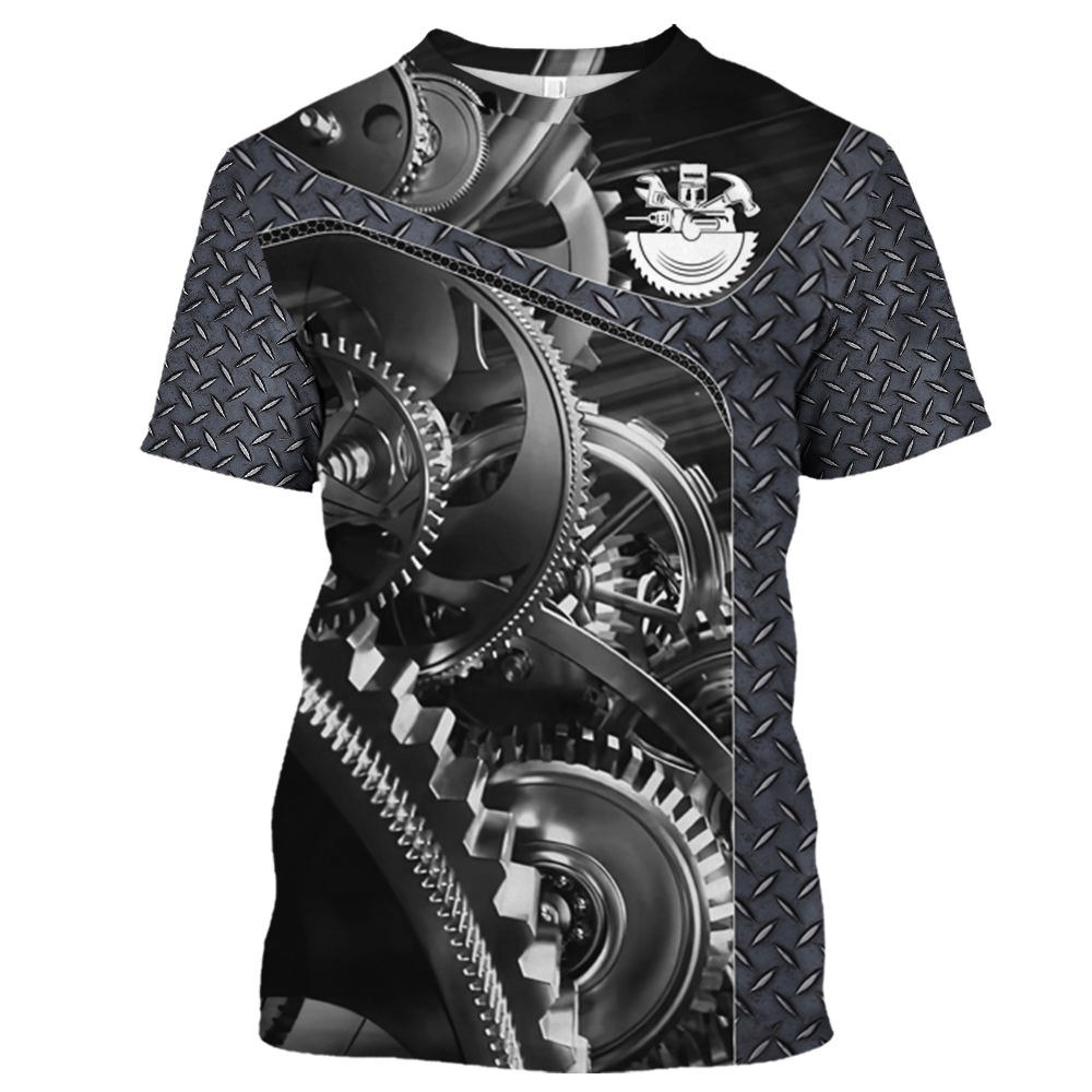 T-shirt vintage imprimé mécani - Summer Clothing Names avis et prix
