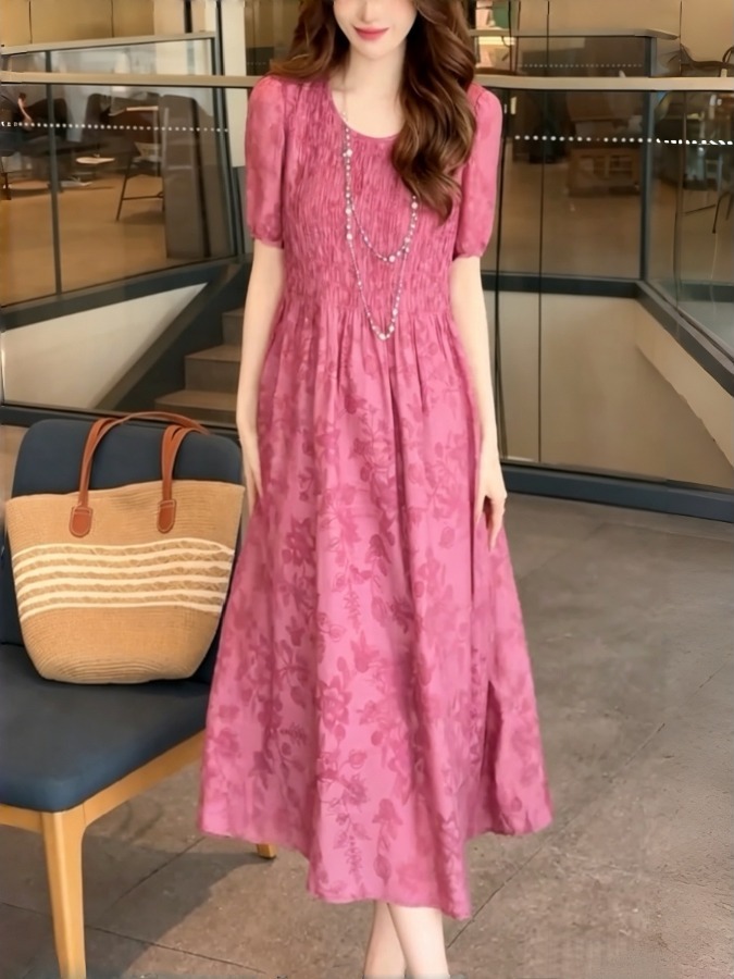 Robe trapèze élégante avec bro - Summer Clothing Tagline avis et prix