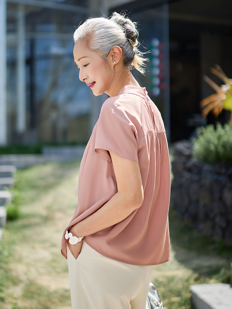 Muzhi T-shirt fin à manches co - Summer Clothing Women Over 50 avis et prix