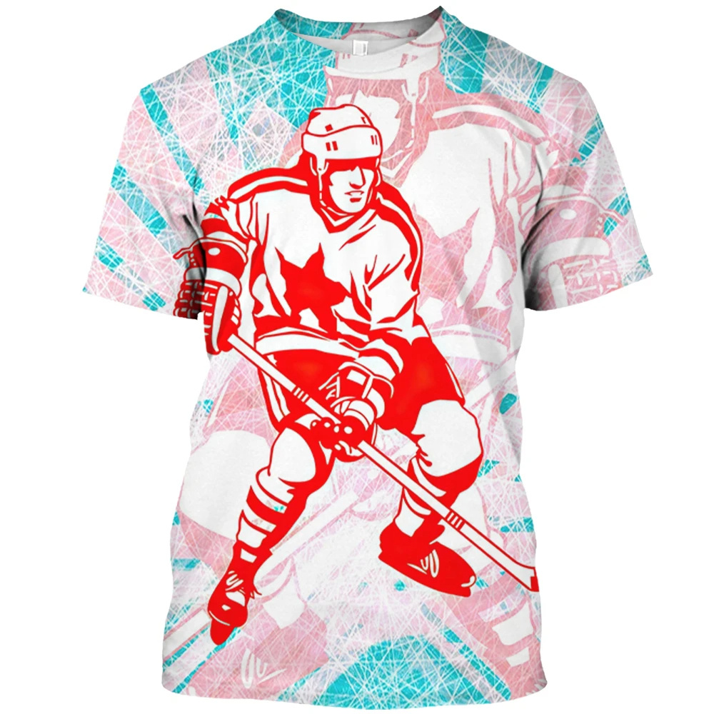 T-shirt de hockey sur glace im - Summer Clothing Canada avis et prix